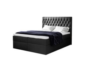 Expedo Čalouněná postel boxspring TOMIO + vrchní matrace